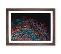 Rising Dreams In Abstract Modern Art Framed Print | A4 Walnut Framed Wall Art | Ready to Hang | Abstract Fantasy Picture | Living Room Bedroom Lounge Office