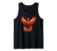 Rising Flames Phoenix Rebirth Mythical Bird Tank Top