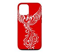 Rising From The Ashes Phoenix White Illustration Case for iPhone 12/12 Pro