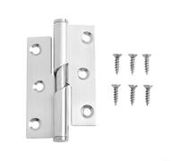 Rising Lift Off Butt Hinges in Stainless Steel for Bathroom and Toilet Doors with Left Right Opening Suitable for Solid Wood and Room Doors (3 inch right)