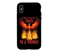 Rising Phoenix Flames Fire Bird Rebirth Case for iPhone X/XS