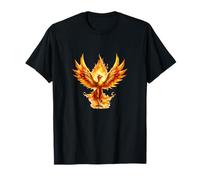Rising Phoenix Flames Mythical Fire Bird Symbol of Rebirth T-Shirt
