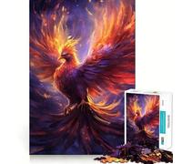 Rising Phoenix Hard Jigsaw Puzzle for Adults 1000 Pieces Intellect Toy Cozy Time Quality Cut (50x75cm)
