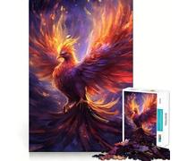 Rising Phoenix Hard Jigsaw Puzzle for Adults 1000 Pieces Reason Skill Toy Family Time Tight Cut Art Collectible (38x52cm)