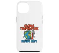 Rising Planet Heat Climate Awareness Graphic Concept Case for iPhone 13
