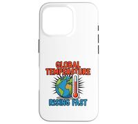 Rising Planet Heat Climate Awareness Graphic Concept Case for iPhone 16 Pro