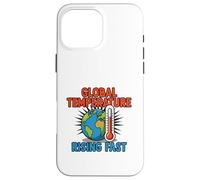 Rising Planet Heat Climate Awareness Graphic Concept Case for iPhone 16 Pro Max