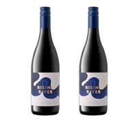 Rising River Merlot by Rickety Bridge Vineyards 14% ABV | Medium-Bodied Smooth South African Red Wine | 2 x 75 ottles