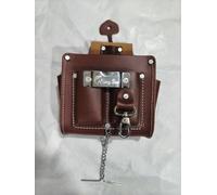 RISING STAR WEARS MAROON 100% LEATHER TOOL POUCH WITH BELT PERFECT FOR ELECTRICIAN, CRAFTMENS, FRAMERS AND CARPAINTERS (19 POCKETS)