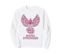 Rising Stronger Phoenix Breast Cancer Awareness Pink Ribbon Sweatshirt