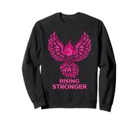 Rising Stronger Phoenix Breast Cancer Awareness Pink Ribbon Sweatshirt