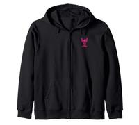 Rising Stronger Phoenix Breast Cancer Awareness Pink Ribbon Zip Hoodie