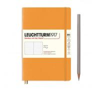 LEUCHTTURM1917 365640 Notebook Paperback (B6+), Softcover, 123 Numbered Pages, Rising Sun, Dotted