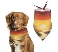 Rising Sun Easter Dog Bandanas for Small Medium Large Dogs,Cat Dogs,Pet Scarf - Polyester Cute Bibs.Triangle Pet Scarf for Puppy Pet,Personalized Birthday/Party Fun Idea Gift