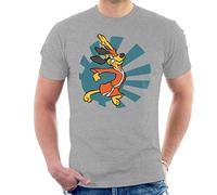 Rising Sun Hong Kong Phooey Men's T-Shirt Heather Grey