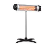 Rising Sun Radiant Heater 2500W IP34 Height Adjustable Silver