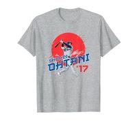 Rising Sun Shohei Ohtani Los Angeles Baseball MLBPA T-Shirt, Men, Heather Grey, Medium