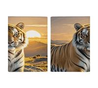 Rising Sun Tiger PU Leather Passport Holder, Multiple Pockets Passport Cover, Travel Document Organizer for Men Women