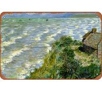 Rising Tide at Pourville (Marée montante à Pourville) Metal Tin Signs Room Stuff Wall Decor Sign 8x12 Inch