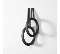 RISINGFIT 1 Pair Gymnastics Rings, 28 mm Diameter, Olympic Rings for Muscle Training and CrossFit, High Pull, New Type Rings in ABS