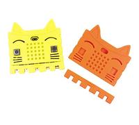 risingsaplings 2-Pack Protective Silicone Storage Case for BBC Micro:bit V2 Easy to Install DIY Development Yellow and Orange