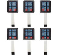 risingsaplings 6pcs 3x4 12 Keys Switch Matrix Membrane Array Keyboard Keypad for AVR PIC Arduino