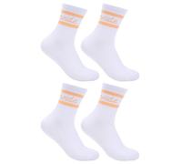 Risipu 2 Pair Bride Socks Novelty Cotton Weeding Socks White Bridal Socks Bride To Be Gift For Wedding Day Bridal Accessories Bachelorette Party (UK, Alpha, One Size, Regular, Regular, Light Yellow)