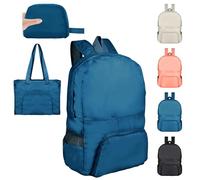Risipu 25L Ultra Lightweight Foldable Backpack, Small Rucksack Water Resistant Durable Packable Backpacks for Women Men Outdoor Camping Hiking Travelling Walking Hiking Biking Shopping