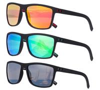 Risipu 3 Pack Polarized Sunglasses Men, Mens Sunglasses Polarized UV protection Lightweight Sun Glasses for Driving Fishing Golf (C - 259)