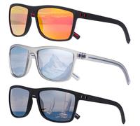 Risipu 3 Pack Polarized Sunglasses Men, Mens Sunglasses Polarized UV protection Lightweight Sun Glasses for Driving Fishing Golf (B - 256)