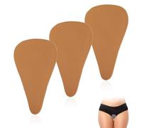 Risipu Camel Toe Concealer for Women, 3 Pack Seamless Invisible Anti-Embarassing Pad, Reusable No Camel Toe Guard,Suitable for Leggings,Yoga,Swimwear(sponge, Skin Colo)