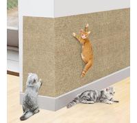 Risipu Cat Scratching Mat, Self-Adhesive, Vertical Wall-Mounted, Anti-Scratch Protector, 30x100cm, Khaki