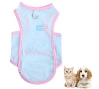 Risipu Dog Cooling Vest Premium Breathable Ice Silk Summer Clothes for Dogs Cats Quick Dry Puppy T-Shirt, Ideal for Outdoor Activity (Blue, XXL)