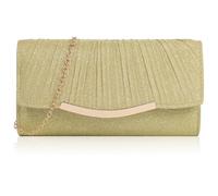 Risipu Elegant Women Clutch Bags, Luxury Evening Bags for Women, Shiny Sequin Wedding Bags, Stylish Chic Evening Clutch Purses (golden)