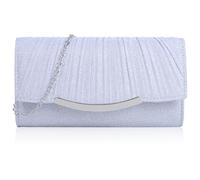 Risipu Elegant Women Clutch Bags, Luxury Evening Bags for Women, Shiny Sequin Wedding Bags, Stylish Chic Evening Clutch Purses (silvery)