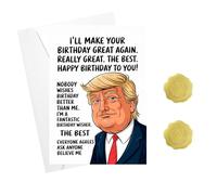 Risipu Funny Birthday Card for Men - Humorous Greetings Card With Envelope for Him，Her，Dad, Brother， Son，Husband, Best Friend -Creative Birthday Gift 18x12cm