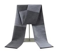 Risipu Men's Winter Warm Soft Scarf - Polyester Grid Comfortable Scarf for Men (Stripe 2)