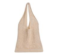 Risipu Mesh Beach Bag Crochet Tote Bag for Women Knit Vacation Boho Tote Bag Summer Hobo Bag (Cream)