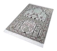 Risipu Muslim Prayer Rug,Portable Prayer Mat for Praying Men, Women, and Kids, Prayer Set, Prayer Rugs Islam,Eid Ramadan Gift,Soft and Luxury (QS)