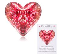 Risipu Pocket Hug Heart, Back to School Gift, Best Memorial Gift for Kids, Gift for Someone, Good Luck Gift for Each Other on Birthday, Wedding, Christmas, Mother's Day (Pink Galaxy)