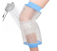 Risipu Waterproof Knee Cover for Shower - Reusable, Lightweight Cast Cover for Adults, Wounds & Burns, Watertight Seal Protection for Leg
