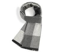 Risipu Winter Scarf for Men Long Soft Plaid Scarf Classic Knit Wool Scarf Great Gifts for Dads, Friends, Husbands (XYTR-76)