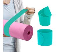 Risipu Yoga Mat Strap Slap Band, One Snap Keep Exercise Mat Tightly Rolled and Secure, Suitable for Workout Pilates Mat Storage(50 cm L x 5 cm W)(green)