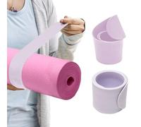 Risipu Yoga Mat Strap Slap Band, One Snap Keep Exercise Mat Tightly Rolled and Secure, Suitable for Workout Pilates Mat Storage(50 cm L x 5 cm W) (light purple)