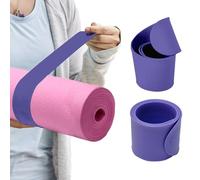 Risipu Yoga Mat Strap Slap Band, One Snap Keep Exercise Mat Tightly Rolled and Secure, Suitable for Workout Pilates Mat Storage(50 cm L x 5 cm W) (purple)