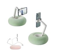 Risitei Snuggle Screen Phone Holder, Tablet Stand Pillow, Cozy Adjustable Phone Stand for Hands-Free Viewing & Comfortable Use for Bed, Couch, and Desk(Green)