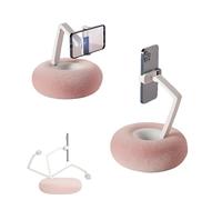 Risitei Snuggle Screen Phone Holder, Tablet Stand Pillow, Cozy Adjustable Phone Stand for Hands-Free Viewing & Comfortable Use for Bed, Couch, and Desk(Pink)
