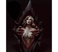 Risjc 1/10 Resin Bust Character Bust Model Ancient Lost Female Warrior Die casting Model Kit //N27325(Unassembled and unpainted)
