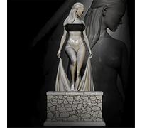 Risjc 1/24 75mm Fantasy Female Warrior Bathing Resin Model Miniature Kit, Unassembled and Unpainted Die Cast Soldier Components//T1472n