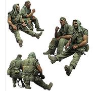 Risjc 1:35 Vietnam War US Army Resting Resin Soldier Model (2 persons) unpainted and unassembled miniature model kit/R49188